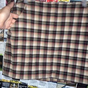 VINTAGE PLAID SKIRT